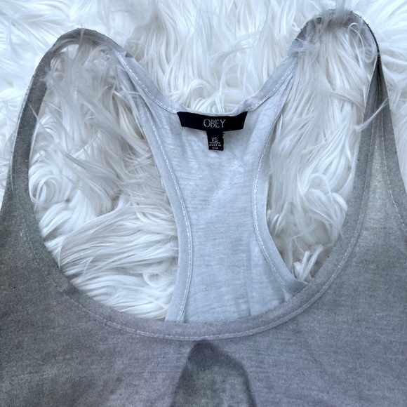 OBEY Howling Wolf Graphic Sheer Tank Top VTG - Picture 3 of 8
